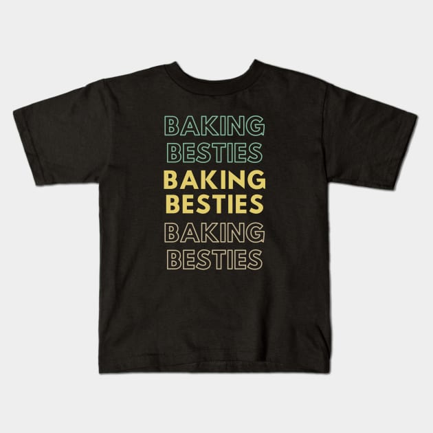 Baking besties Kids T-Shirt by Petalprints